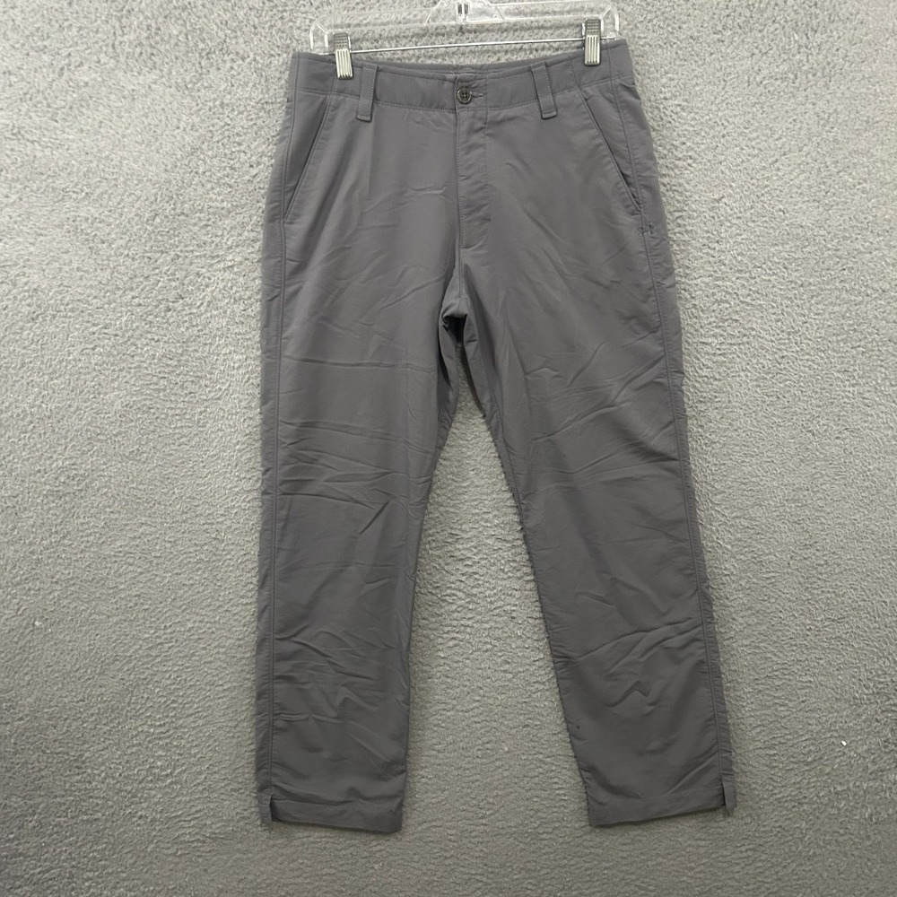 Under Armour Pants Mens 32x30 Gray Straight Golf Performance Flat Front Stretch